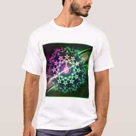 Neon Cosmic Rock Mandala T Shirt