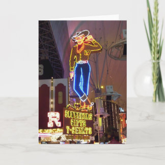 Neon Cowboy Sign Las Vegas Kort
