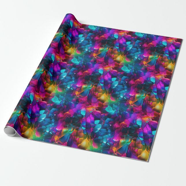 Neon Crazy Harmony Hues Presentpapper (Utrullad)