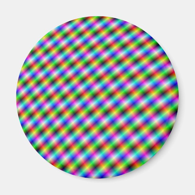 Neon Crosshatch Magnet (Framsidan)