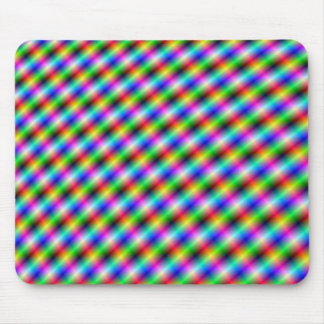 Neon Crosshatch Mousepad Musmatta (Framsidan)