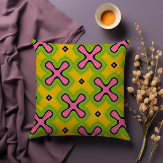 Neon Crossways Throw Cushion Kudde