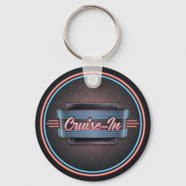 Neon Cruise-In Keychain Nyckelring