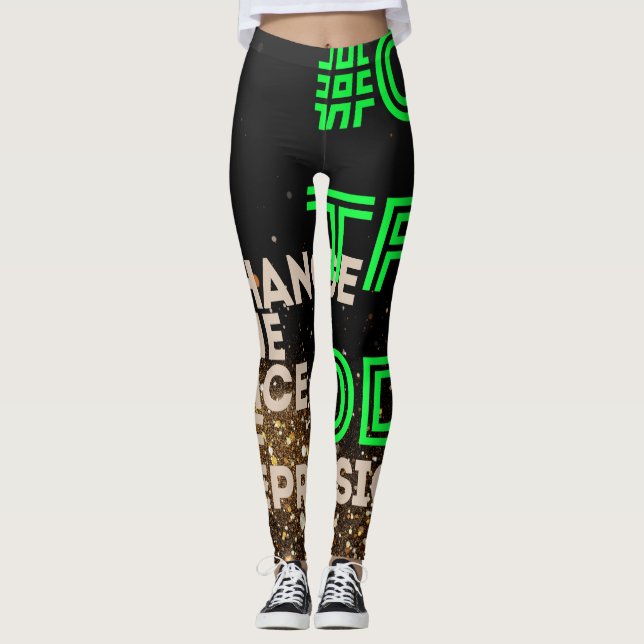 NEON CTFOD Glitter Leggings (Framsida)