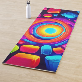 Neon Cube Vortex Art