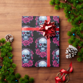 Neon Cyber Death Skull och Ro Black Presentpapper