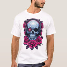 Neon Cyber Death Skull och Ro White