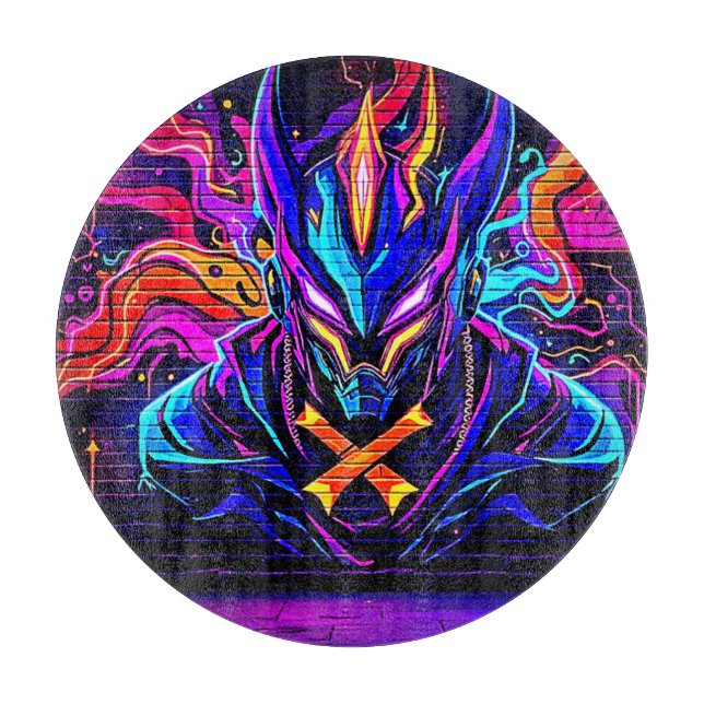 Neon Cyber Guardian Art (Framsidan)