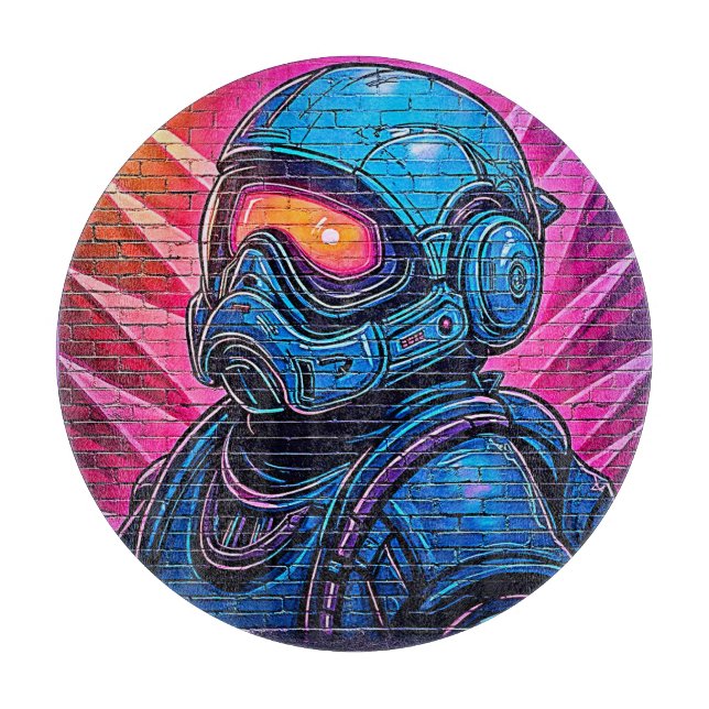 Neon Cyberpunk Astronaut (Framsidan)