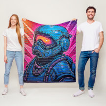 Neon Cyberpunk Astronaut