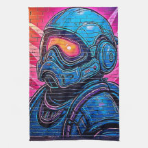 Neon Cyberpunk Astronaut