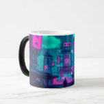 Neon Cyberpunk Stad Futuristisk Spelare Magisk Mugg<br><div class="desc">Ge din morgonkaffe eller sena energidryck en touch av futuristisk magi med denna fantastiska färgväxlingsdryckesvaror. Till en början ser den ut som en snygg mörk kopp, men när man häller i varm vätska framträder en hisnande, detaljerad cyberpunk-metropol. De livfulla neonmagenta- och cyan-skyltarna, den täta stadsarkitekturen och den filmiska atmosfären tonas...</div>