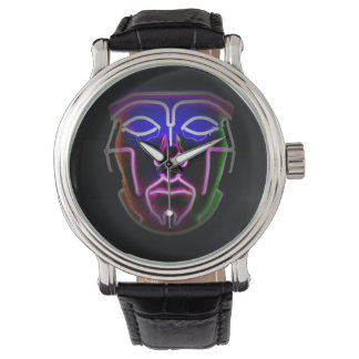 Neon Cyborg Futuristiska Black Armbandsur