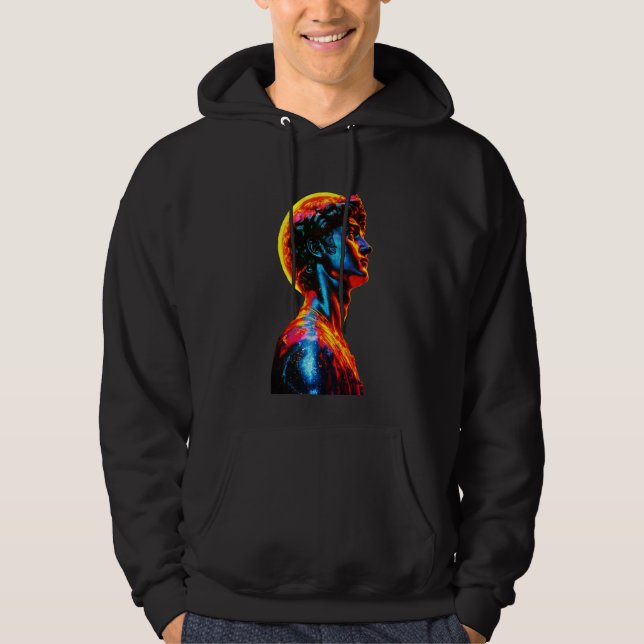 Neon David-staty Hoodie (Framsida)