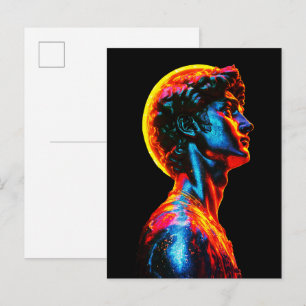 Neon David-staty Vykort