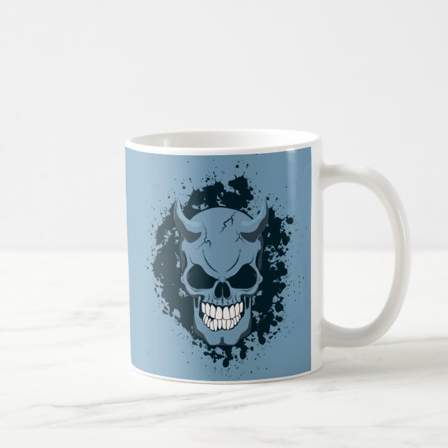 Neon Demon Skull Kaffemugg (Höger)