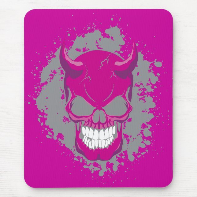 Neon Demon Skull Musmatta (Framsidan)