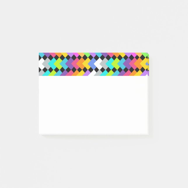 Neon Diamonds Post-it Block (Framsida)