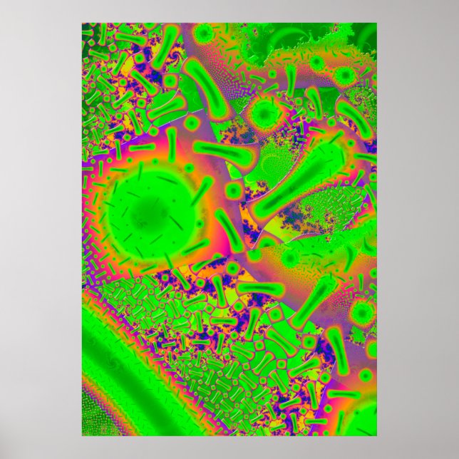 Neon Dichroic Psychedelic Poster (Framsidan)
