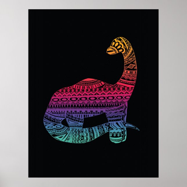 Neon Dino Poster 1 (Framsidan)