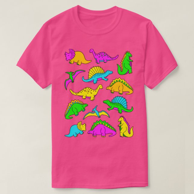 Neon Dinosaurs T Shirt (Design framsida)