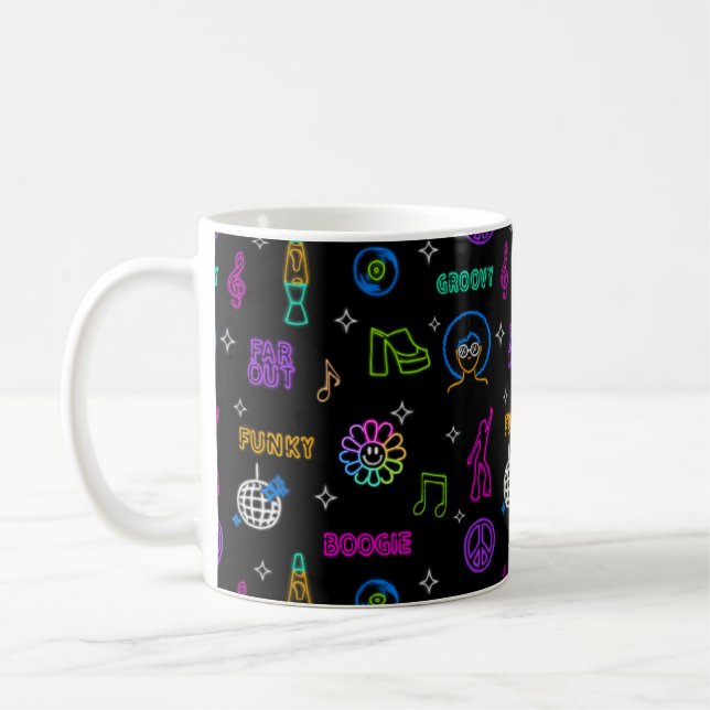 Neon Disco Coffee Mugg (Vänster)