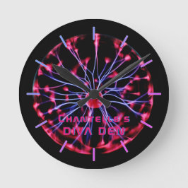 NEON DIVA DEN - Plasma Boll Personlig Rund Klocka