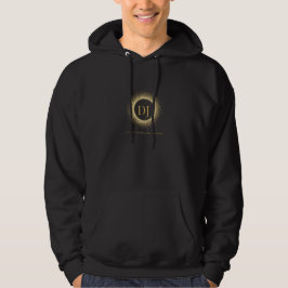 Neon DJ-hörlurar Musikproducent Grafisk design Hoodie