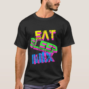 Neon DJ t shirt äta sömnmix