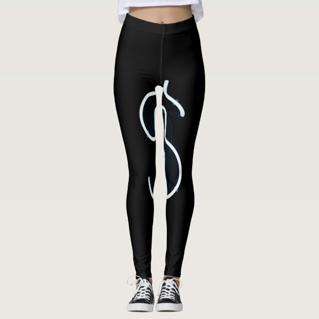Neon-dollartecken Leggings (Framsida)