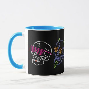 Neon-Döskallar Mugg
