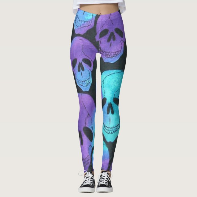 Neon Döskallars Leggings (Framsida)