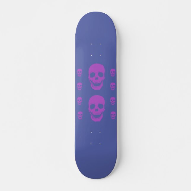 Neon Döskalle skateboard Deck (Framsida)