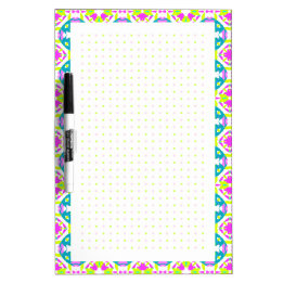 Neon Dot Grid BuJo College Girl School Planner Skrivtavla