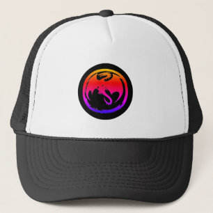 Neon Dragon Black truckerkeps
