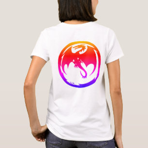 Neon Dragon damvit t-shirt baksida