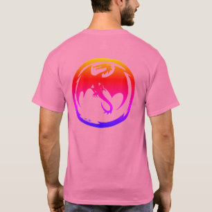 Neon Dragon men pink T-shirt baksida