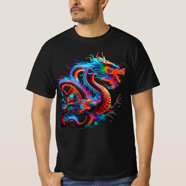 Neon Dragon T-Shirt (Framsida)
