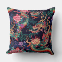 Neon Dragons and Flowers