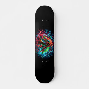 neon drakdesign mini skateboard bräda 18,5 cm