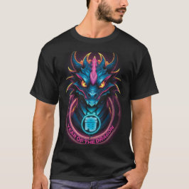 Neon Drakhjärta Flamma T-shirt