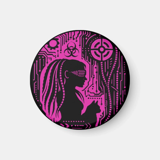 Neon Dread Protocol Magnet (Framsidan)