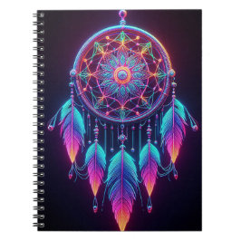Neon Dreamcatcher Anteckningsbok