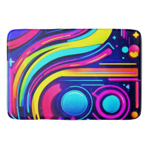 Neon Dreams: A Psychedelic Digital Odyssey Badrumsmatta