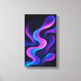 Neon Dreams Abstract Wall Art | Modern Colorful Canvastryck