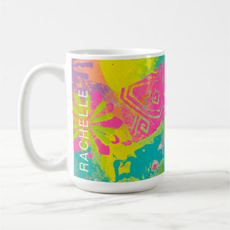 Neon Dreams Abstrakt Kaffemugg