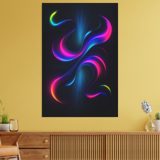 Neon Dreams III Metal Wall Art | Modern Abstract Canvastryck