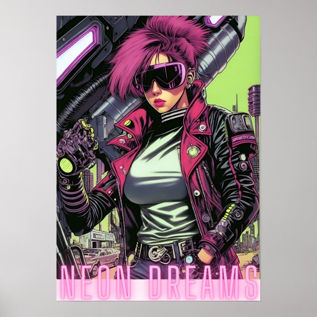 Neon Dreams Poster (Framsidan)