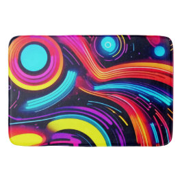 Neon Dreamscape Art Badrumsmatta