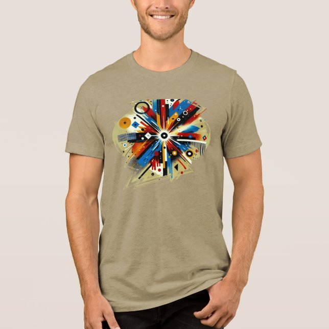 Neon Dreamscape - Digital Art T-Shirt (Framsida)